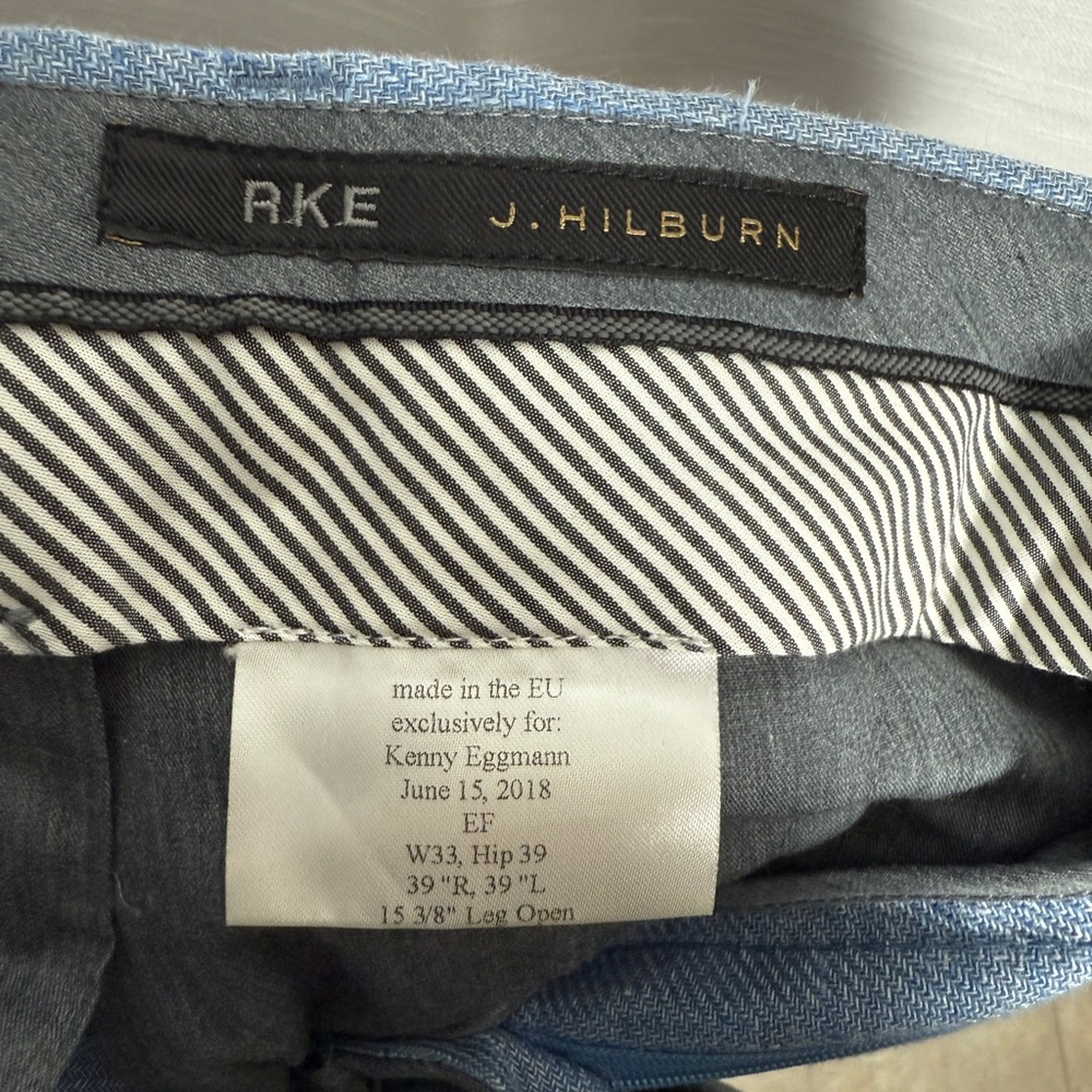 J.Hilburn Light Blue Tailored Men’s Suit – Modern Fit Wedding Business Formal - Picture 17 of 17